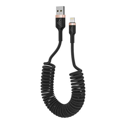 Kabel spiralny USB A - Lightning 2.0 1,5m MT129