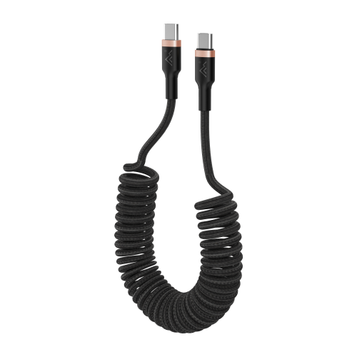 Kabel spiralny USB C - USB C 2.0 1,5m MT131